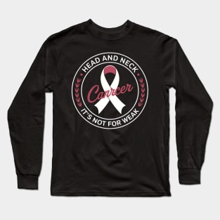 Throat Cancer Awareness Head And Neck Cancer Long Sleeve T-Shirt